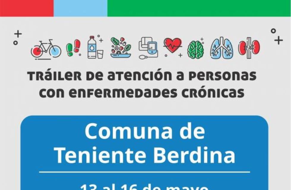 El tráiler de Enfermedades Crónicas estará apostado en la Comuna de Teniente Berdina