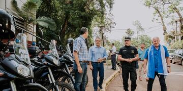 Puerto Iguazú: el gobernador Herrera Ahuad inaugura el nuevo circuito de cámaras de seguridad.