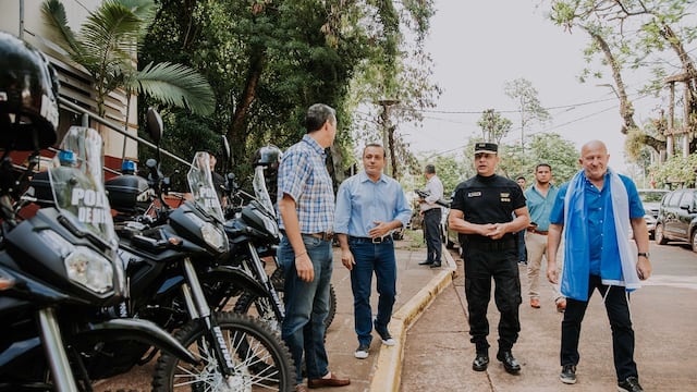 Puerto Iguazú: el gobernador Herrera Ahuad inaugura el nuevo circuito de cámaras de seguridad.