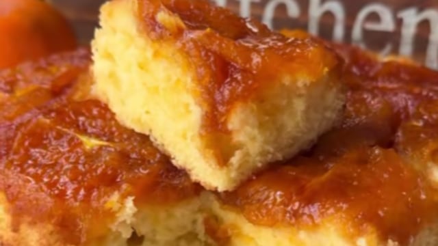 Torta matera de mandarina súper húmeda.