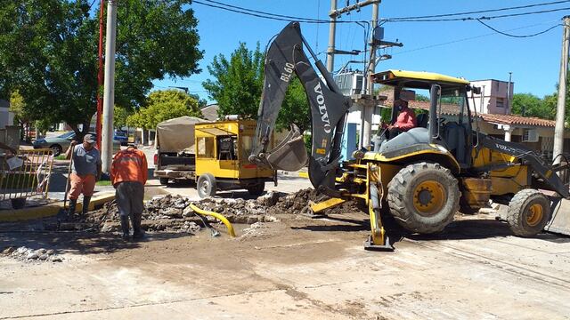 Solucionaron la rotura del caño de agua en Nicasio Yanez y Bartolomé Mitre