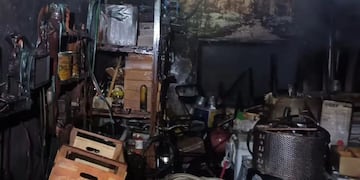 Incendio en vivienda en Arroyito