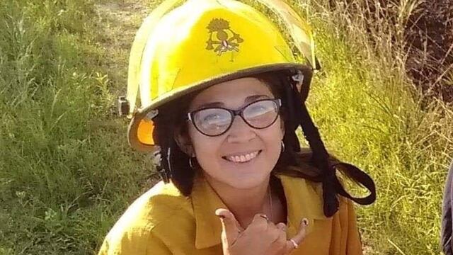 Macarena Barrios la bombero de Larroque le salvó la vida a su compañero de cuartel.