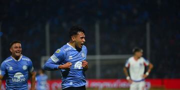 Gerónimo Heredia, autor del 1-0 de Belgrano a Argentinos por la Liga Profesional. (Nicolás Bravo / La Voz)