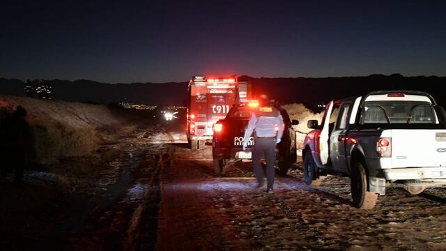 La Policía trabaja en el lugar. Foto José Gutiérrez / Los Andes.