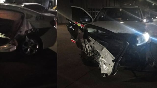 Grave accidente en Posadas entre una camioneta y un patrullero.