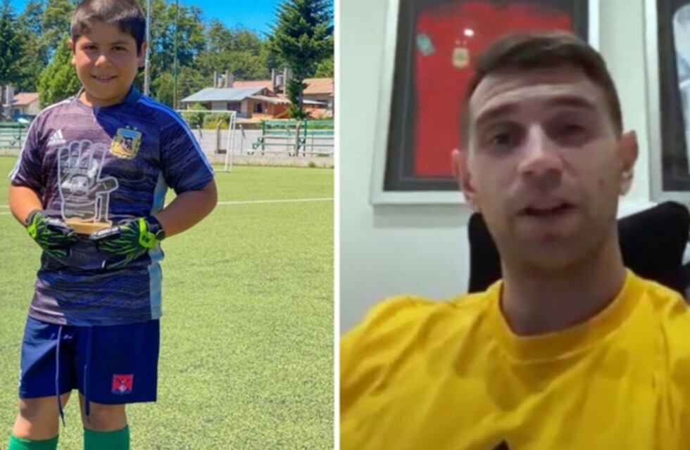 El Dibu Martínez sorprendió a un niño neuquino para Navidad