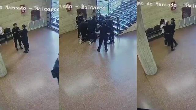 La policía de Rosario redujo a una mujer de 30 años porque intentó sacarle el arma reglamentaria a una agente en los Tribunales provinciales.