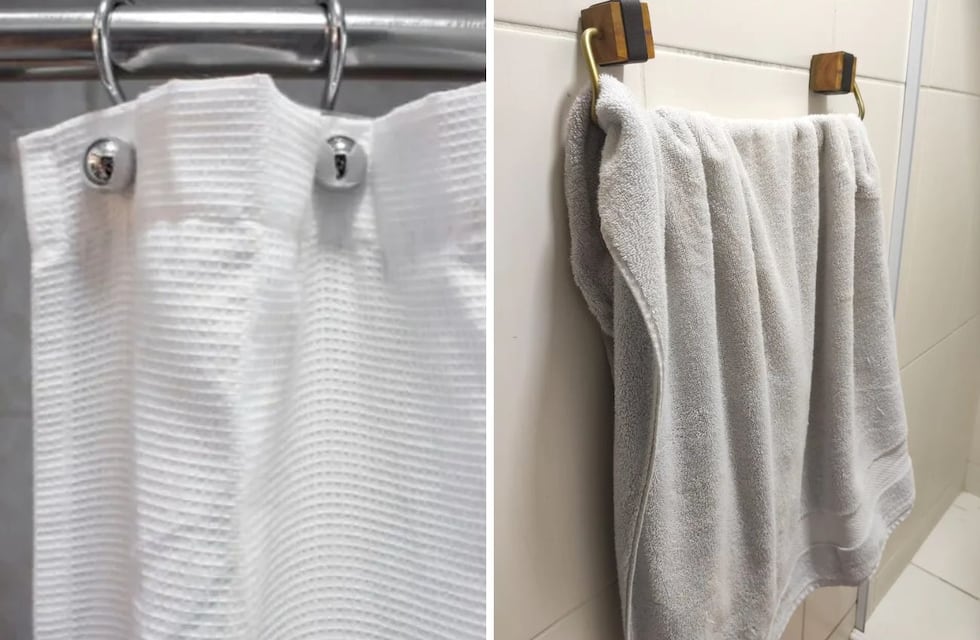Adiós a los hongos: el truco casero con solo dos ingredientes que deja las toallas y cortinas como nuevas