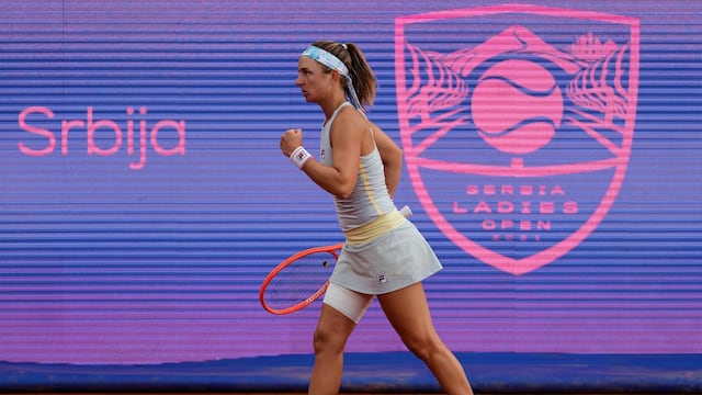 La tenista de 24 años terminó la semana en el puesto 44 del ranking mundial.