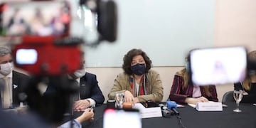 La ministra de Salud, Carla Vizzotti, en su visita a Tucumán. Foto: Archivo.