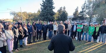 Acto Día del Trabajador en Punta Alta.