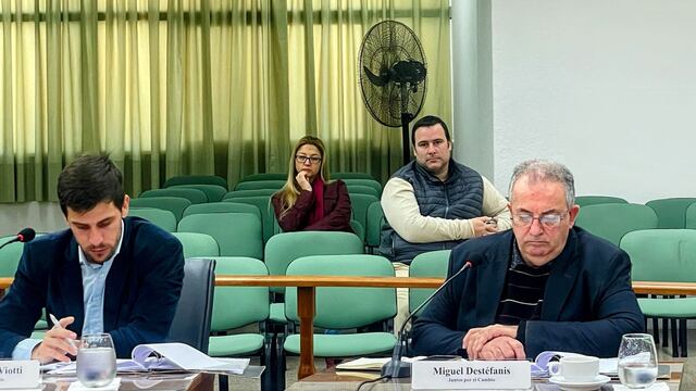 Leonardo Viotti y Miguel Destéfanis, el autor del proyecto aprobado