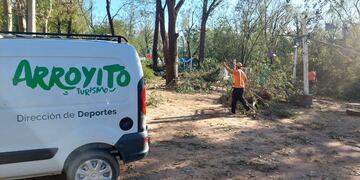 Personal de la Municipalidad de Arroyito colaboró con Río Primero