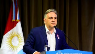 Llaryora, en contra del veto al presupuesto universitario. (José Gabriel Hernández / La Voz)