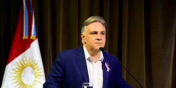 Llaryora, en contra del veto al presupuesto universitario. (José Gabriel Hernández / La Voz)