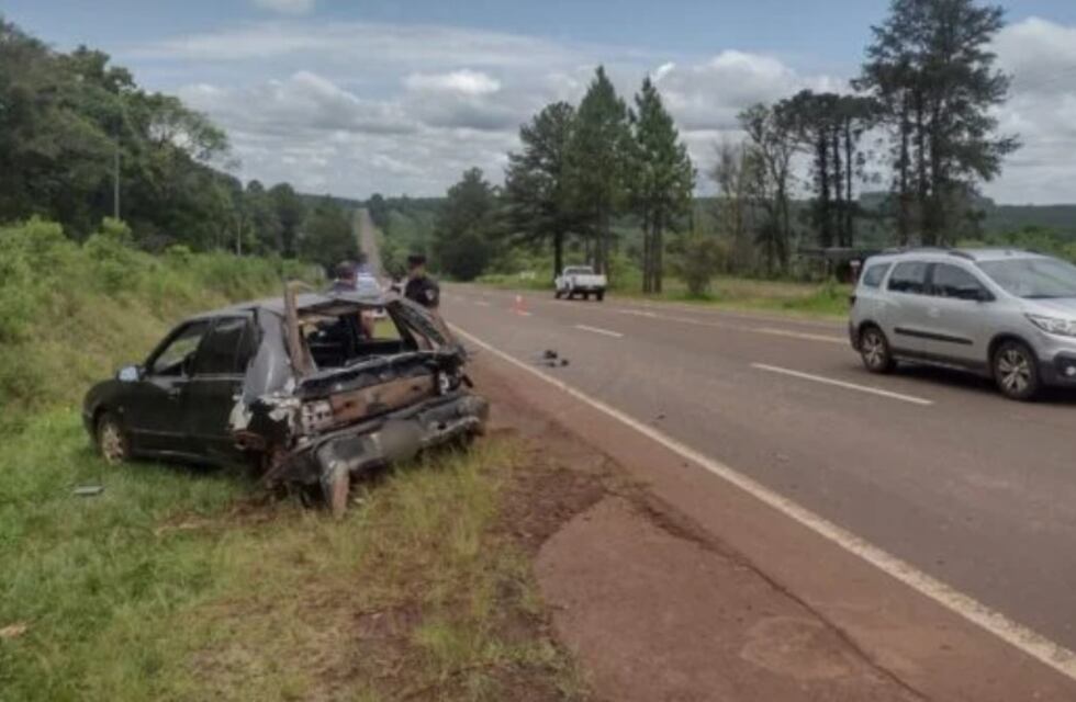 Eldorado: accidente vial dejó a un automovilista herido