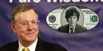 Steve Forbes habló sobre Javier Milei. (Fotomontaje)