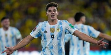 Julián Álvarez, cordobés de Calchín, titular en la Selección en reemplazo de Messi (La Voz archivo).