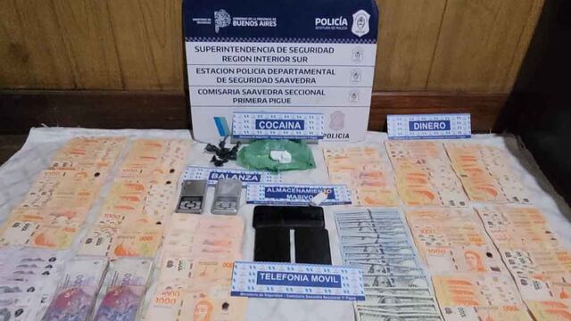Una pareja puntaltense fue detenida en Pigüé por venta de drogas