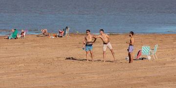 La costa del río Uruguay se mostró a pleno