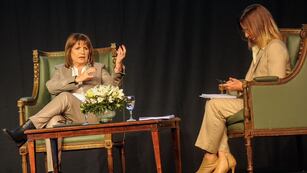 Patricia Bullrich en La Rural de Palermo. (Federico López Claro)