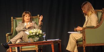 Patricia Bullrich en La Rural de Palermo. (Federico López Claro)