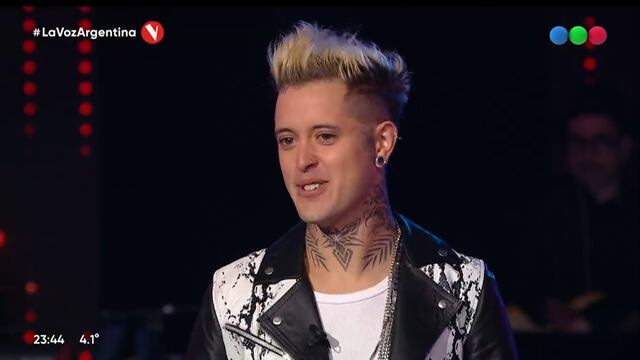 Marcos Olaguibet en La Voz Argentina.