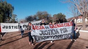 Marcha en Paso Viejo para pedir Justicia por Joaquín Paredes: Gentileza: Bruno Suárez