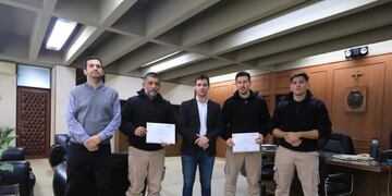 Reconocieron a los agentes de la GUR Sergio Rosales y Maximiliano Sánchez