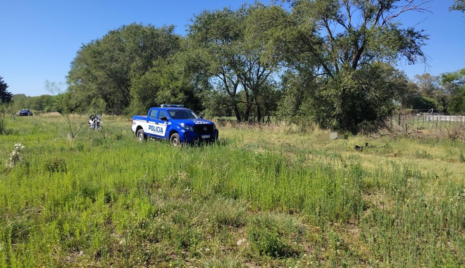 Villa María. El predio donde fue hallado el cuerpo de la mujer, cerca de la Universidad Nacional de Villa María (Gentileza Policía de Córdoba)