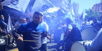 La CGT se movilizó en Córdoba. (José Hernández / La Voz)
