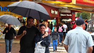 Un día con lluvia en Villa Carlos Paz (Imagen ilustrativa/Archivo).