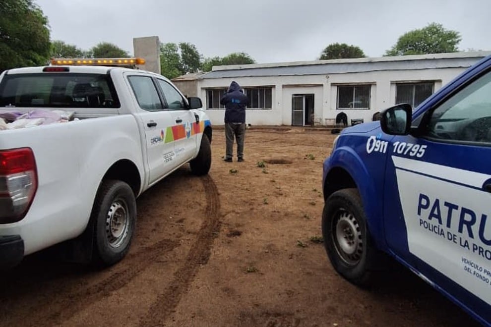 El operativo en el departamento de Minas, provincia de Córdoba.