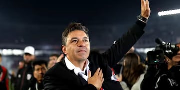 Volvió Gallardo a River y habló tras el empate frente a Huracán en el Monumental