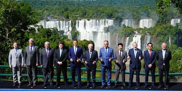La foto de los líderes del Mercosur en la cumbre (Oficina del Presidente).