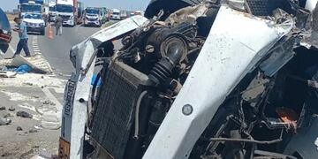 Tremendo accidente en la ruta 34