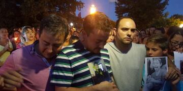 Familiares de Mateo Aguirre, en una de las marchas de los últimos años en reclamo de justicia. (El Doce)