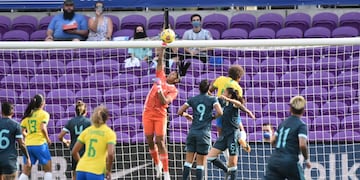 El seleccionado argentino femenino de fútbol comenzó la She Believes Cup con una derrota ante Brasil por 4 a 1 (Twitter: @Argentina)