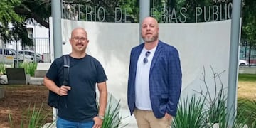 Daniel Medina y Pablo Gómez representaron a Coronel Rosales en la audiencia pública de ABSA.