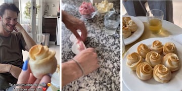Sorprendió a su novia con empanadas en forma de rosas: cómo hacerlas paso a paso