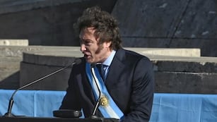Javier Milei, en Rosario