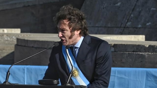 Javier Milei, en Rosario