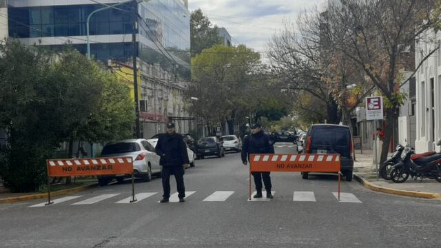 Corte de calles en las inmediaciones de Tribunales