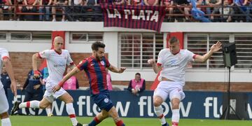 San Lorenzo le está ganando 1 a 0 a Huracán. Foto: @SanLorenzo