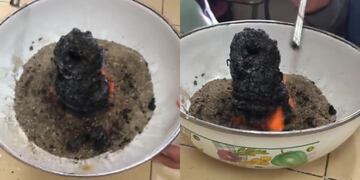 Los alumnos de sexto año se encontraban realizando un experimento químico.