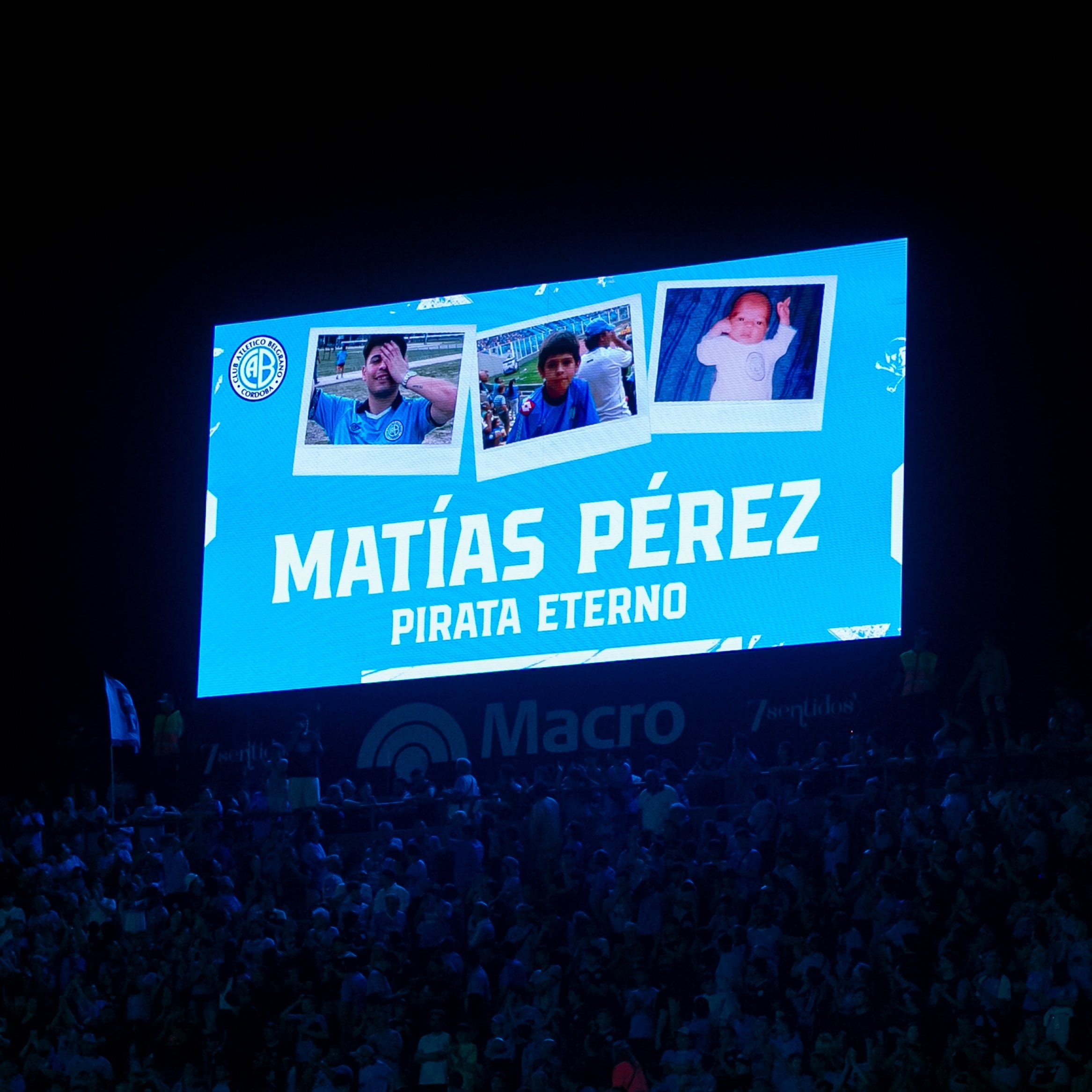 Homenaje de Belgrano para Matías Pérez, hincha fallecido en el viaje de vuelta de Rosario después de Copa Argentina