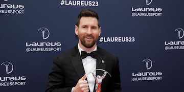 El capitán de la Selección Argentina, Lionel Messi, recibió su segundo premio Laureus como el mejor jugador del año.