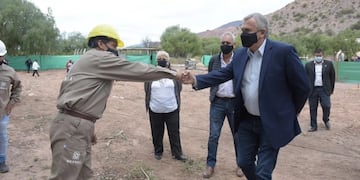 El gobernador Morales visitó el predio donde se levantará la Escuela n° 341 de Hornillos, en la Quebrada de Humahuaca.