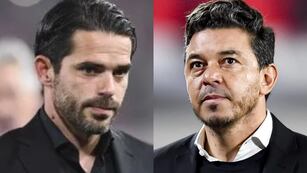 Fernando Gago y Marcelo Gallardo